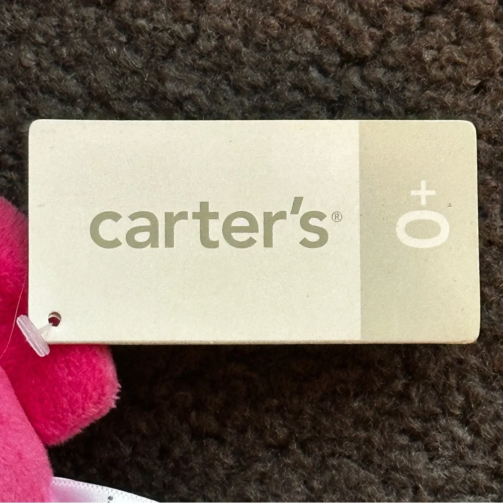 CARTER'S Pink and Orange Plush Bird Toy